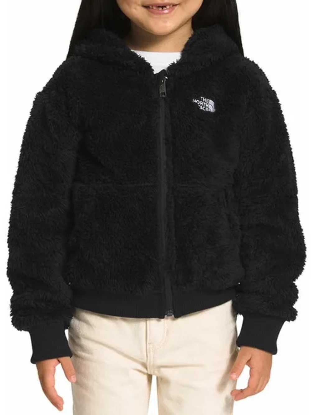Nike Black Plush Hooded Zip Jacket for Kids